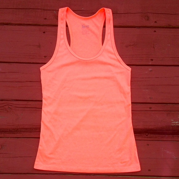 Nike Tops - Neon Orange Nike Dri-Fit Tank