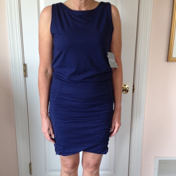 Navy athleta new with tags tulip dress