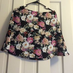 Forever21 Floral Skater Skirt