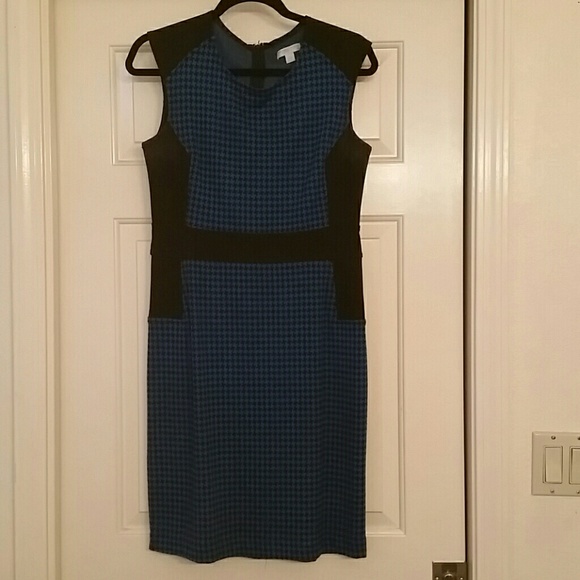 Size medium black and blue dress