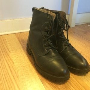 H&M black combat boots