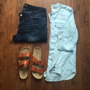 Softened Chambray Loft Top