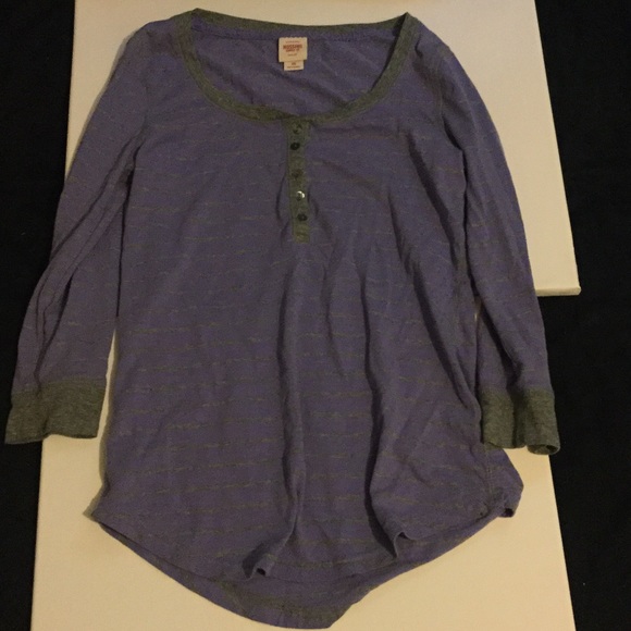 Purple and grey shirt!