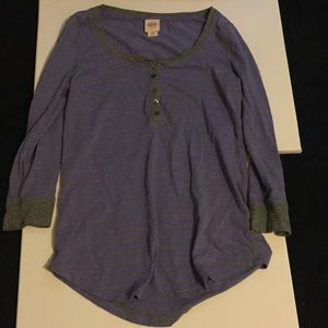 Purple and grey shirt!