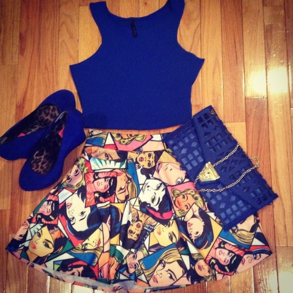 Comic Skater Skirt