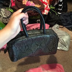 Small snake skin pattern bag