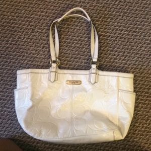 White coach purse