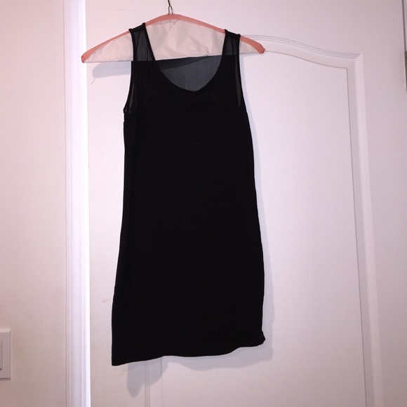 Plain black dress