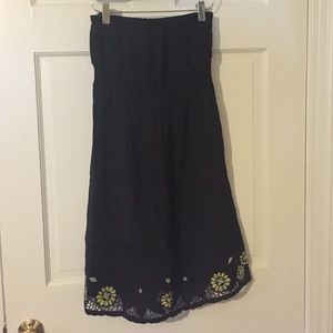 Ella miss strapless black dress