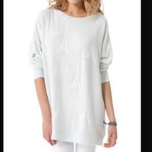 WILDFOX "Paris, Je T'aime." Long, Beach jumper