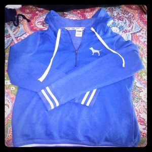 VS PINK hooded half zip!