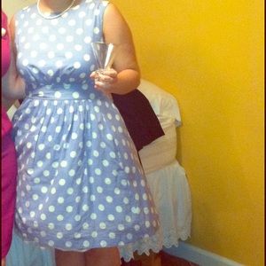 Emily and Fin Retro Polka Dot Dress Size M