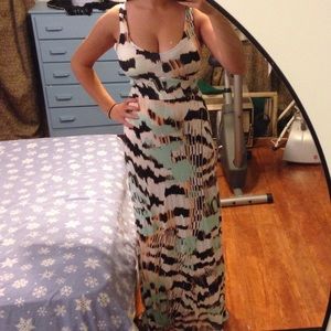 Open back maxi dress