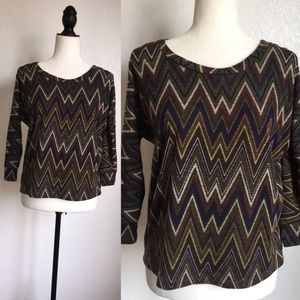 🎉😊CUTE Zig zag print blouse!