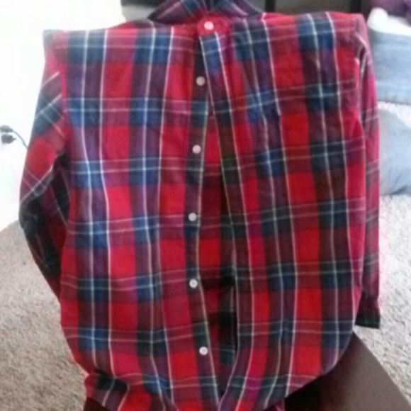 Cute Plaid Button Down Shirt - Picture 1 of 1
