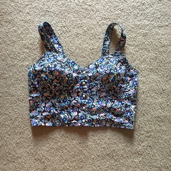 ✨ Floral Crop Top, Divided by H&M