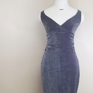Sparkly Purple-Gray Cocktail Dress