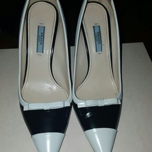 Black & White Prada Heels