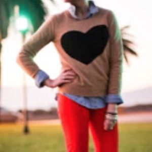 Jcrew Heart Me sweater
