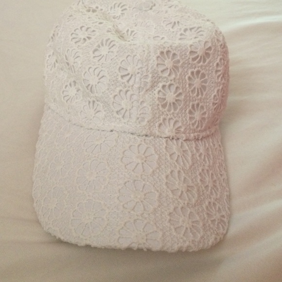 J. Crew Lace eyelet hat