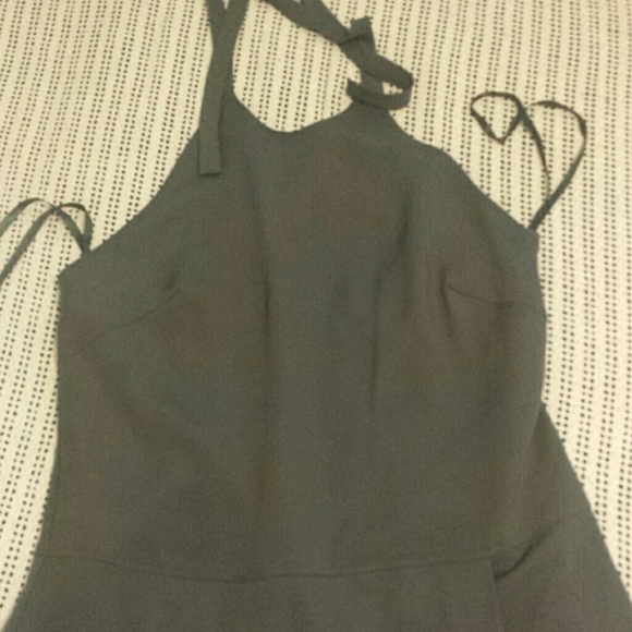 Olive green Halter skort