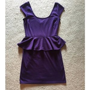 ✨ Purple Peplum Dress, by Speechless