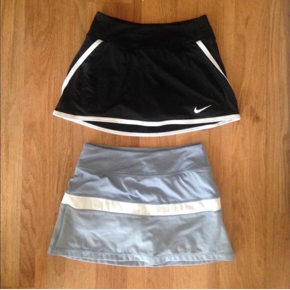 Blue and white Nike tennis skirt