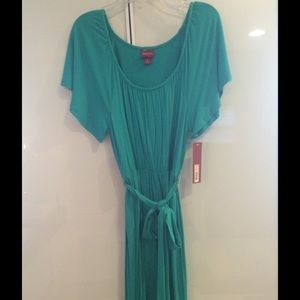 Teal green midi-dress, brand new, never worn.