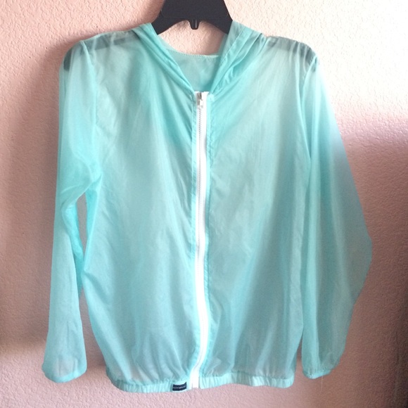 Brandy Melville NWOT blue scar windbreaker