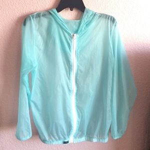 Brandy Melville NWOT blue scar windbreaker