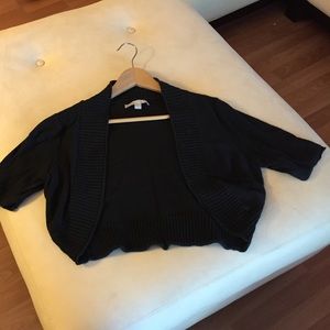 Black Old Navy bolero sweater