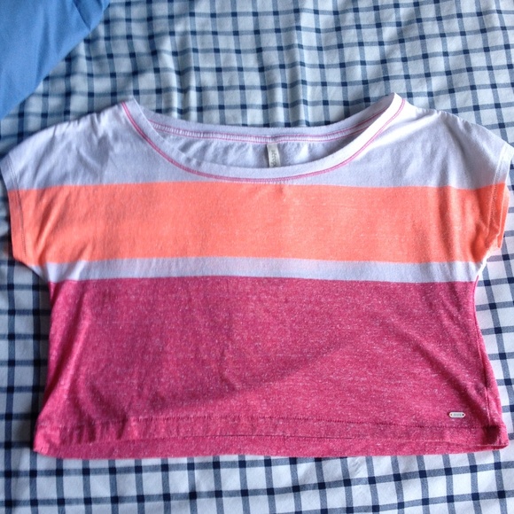Striped crop top