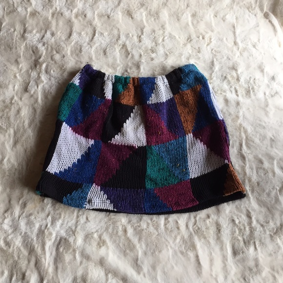 Patterned Double Side Zip Mini Skirt