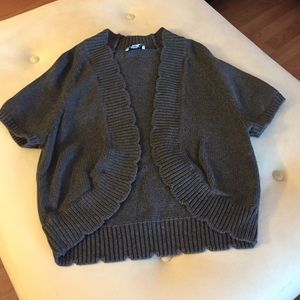Gray Bolero style Ann Taylor loft sweater