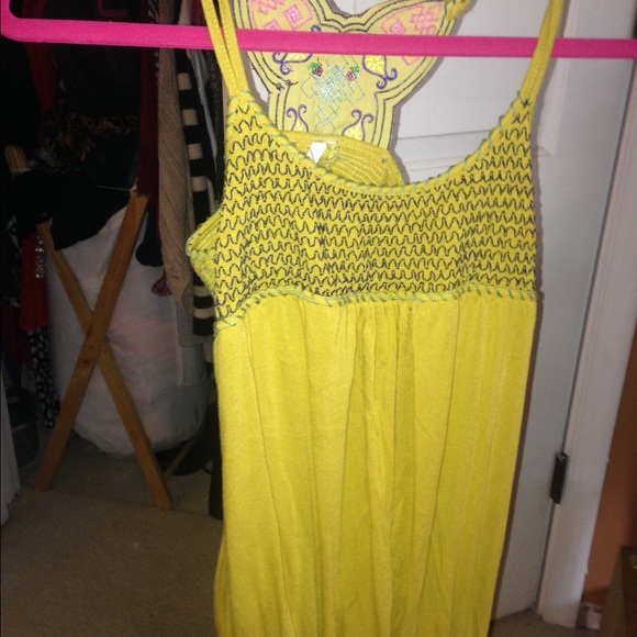 Gold / yellow boho top