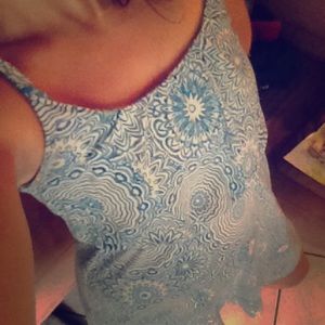 Adorable spring/summer blue pattern dress
