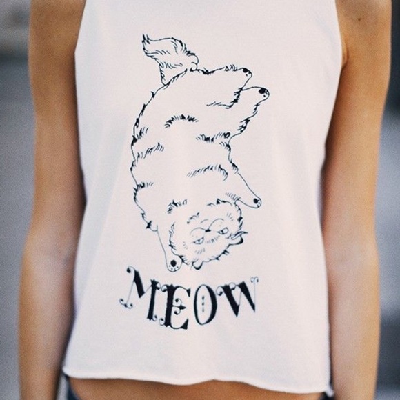 Brandy Melville "MEOW" Tank Top