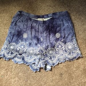 Tie dye shorts