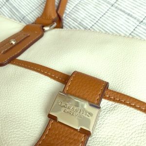 Tignanello white and camel tote