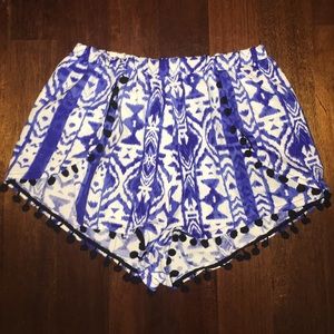 Indian print shorts