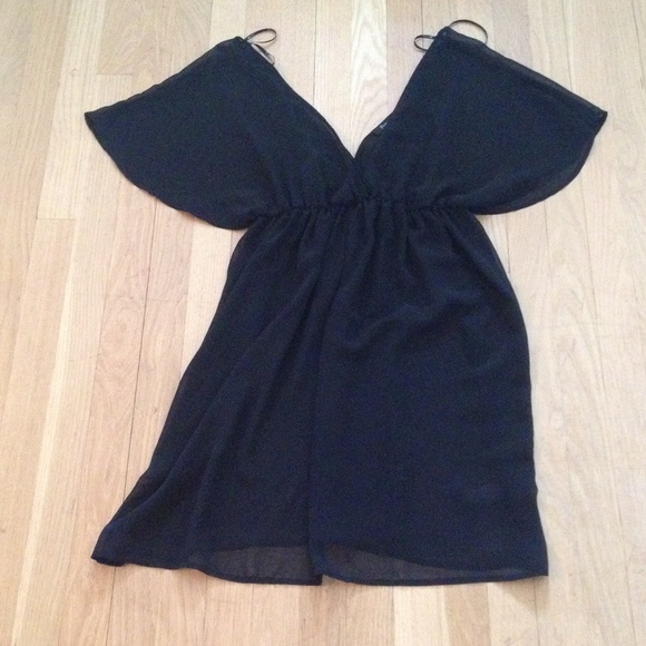 Black mesh dress
