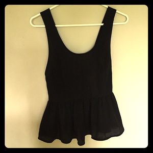 🎀Back Bow Black Tank🎀