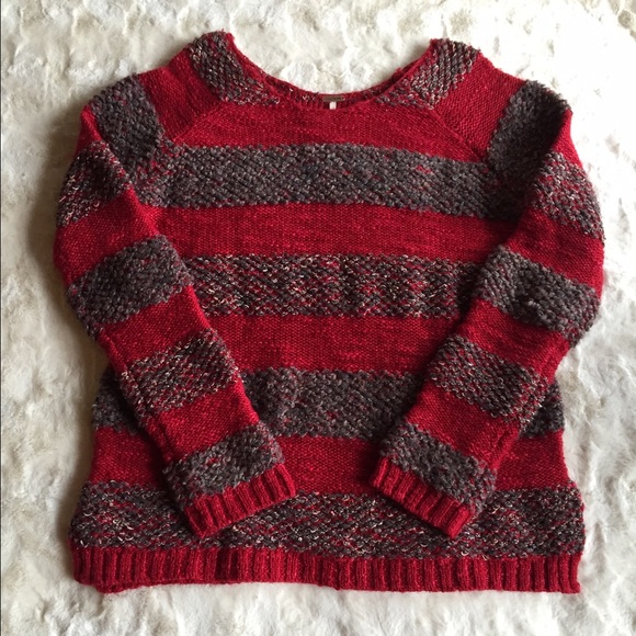 Red Striped Sweater