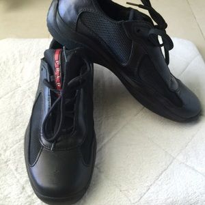Authentic Men's Prada sneakers in black