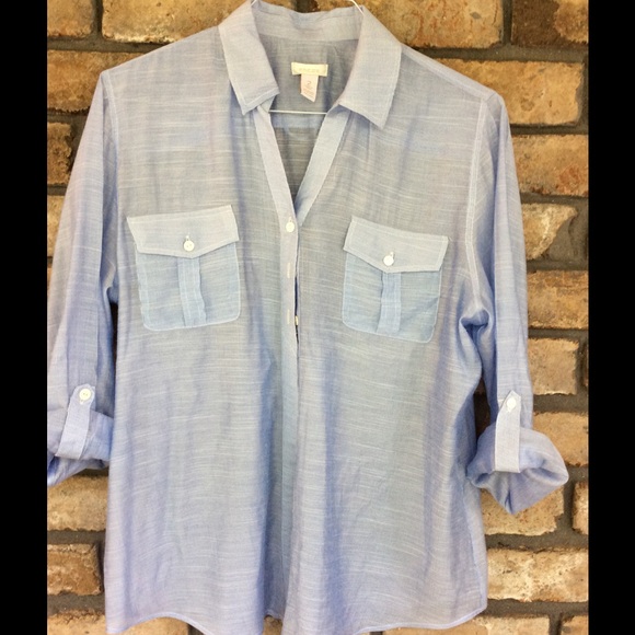 Chico's Tops - Chico's Blue Button Up Blouse - NEW LISTING