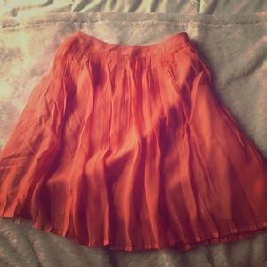 Joie pleated coral skirt