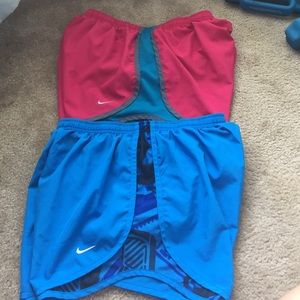 Medium Nike dry fit shorts, two for one!