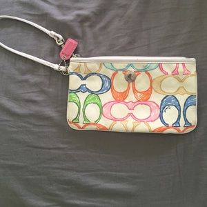 Coach large wristlet