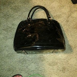 Huge bowling style purse in EUC