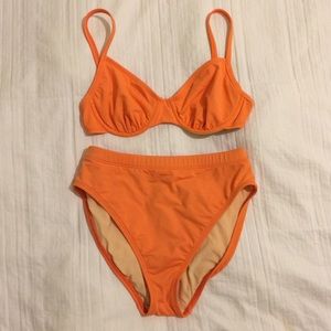 Vintage 90s Peach High Waist Bikini